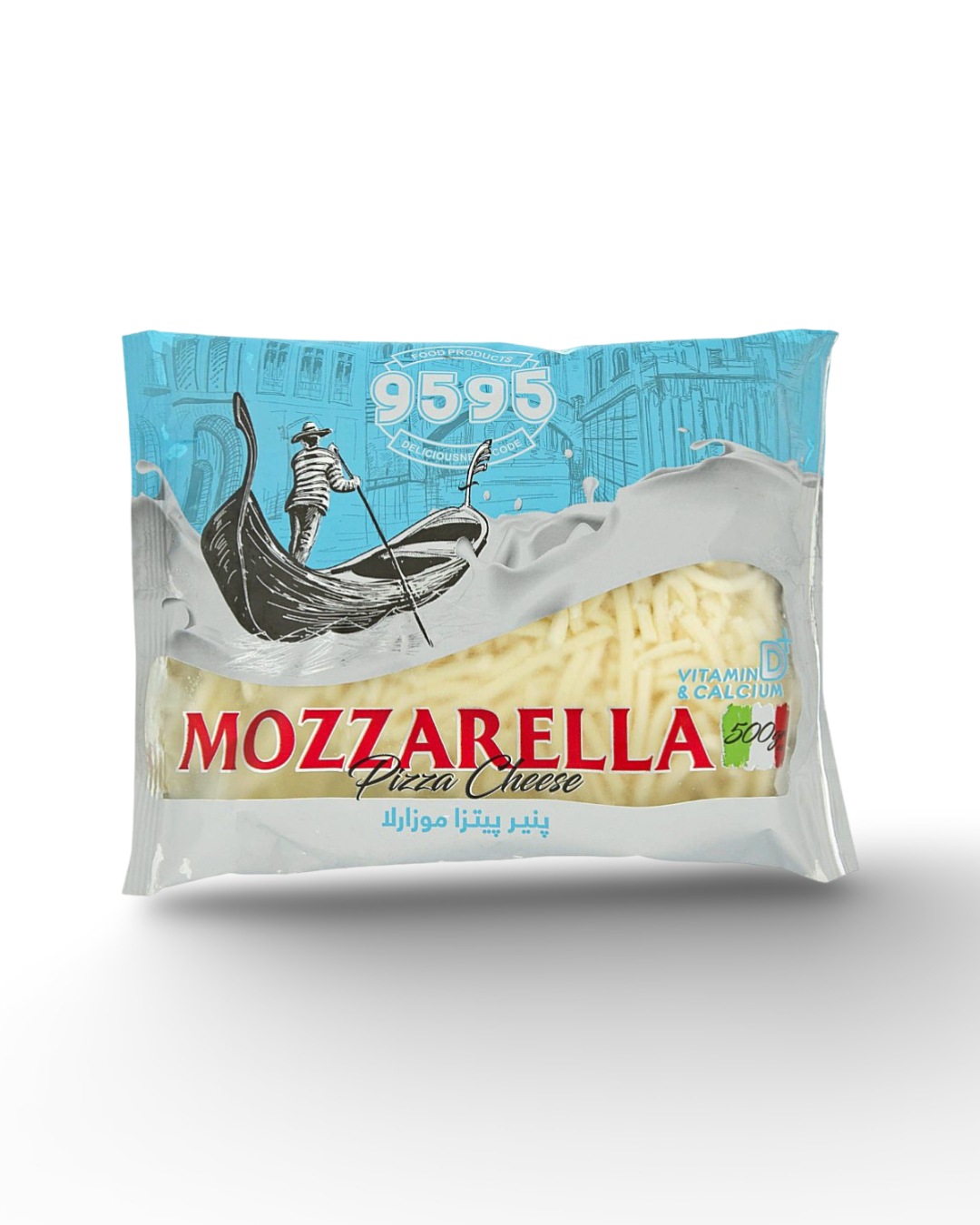 پنیر موزارﻻ رنده شده 500 گرمی 9595 