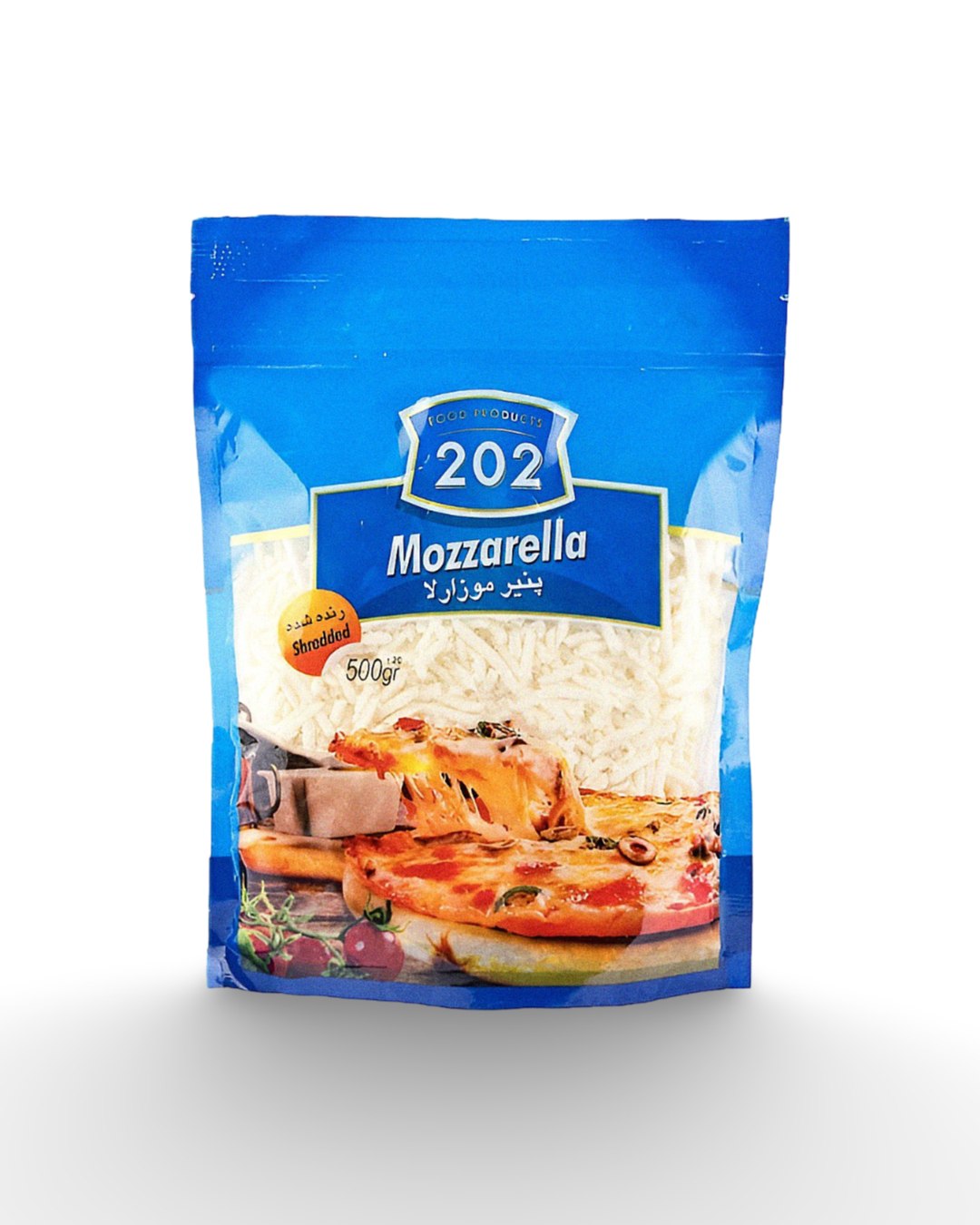 پنیر پیتزا500 گرمی رنده شده موزارلا 202