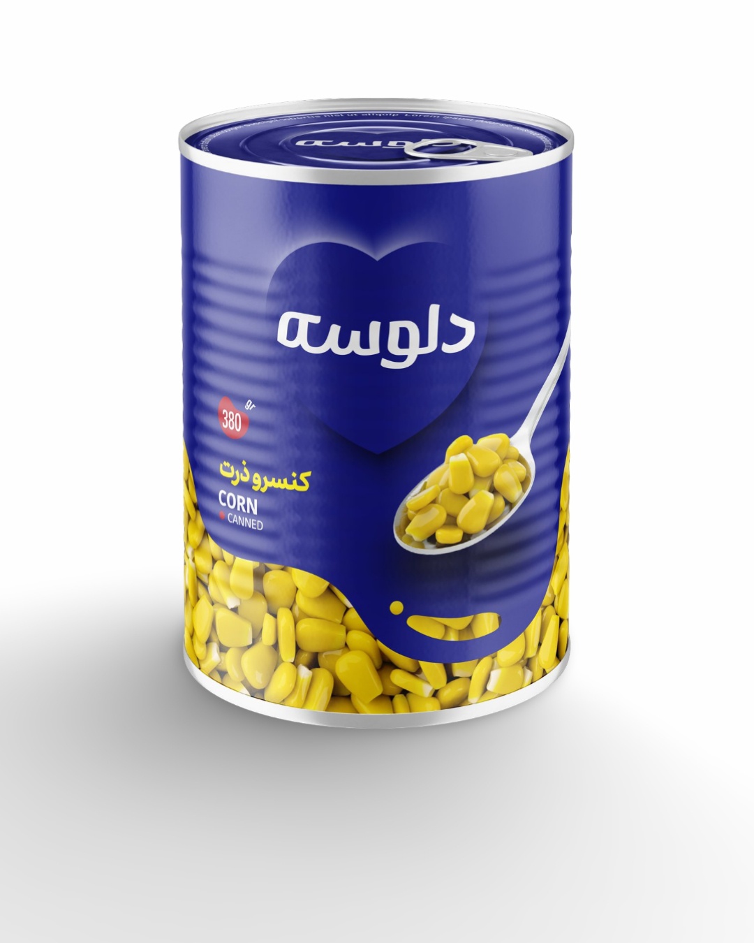کنسرو ذرت 380 گرمی دلوسه