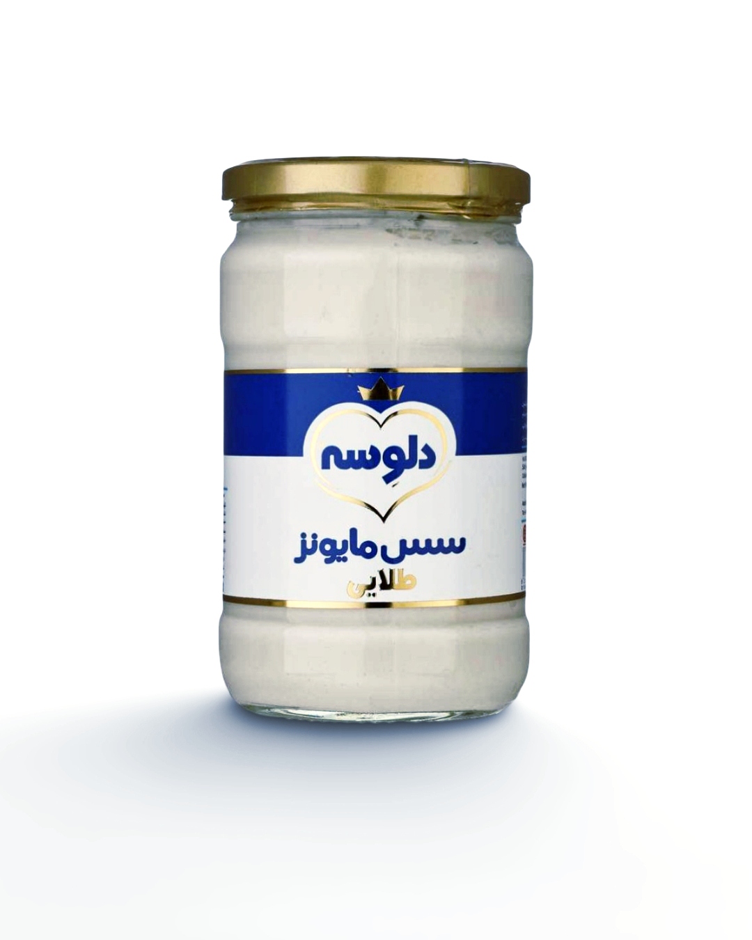 سس مایونزطلایی شیشه 580 گرمی دلوسه