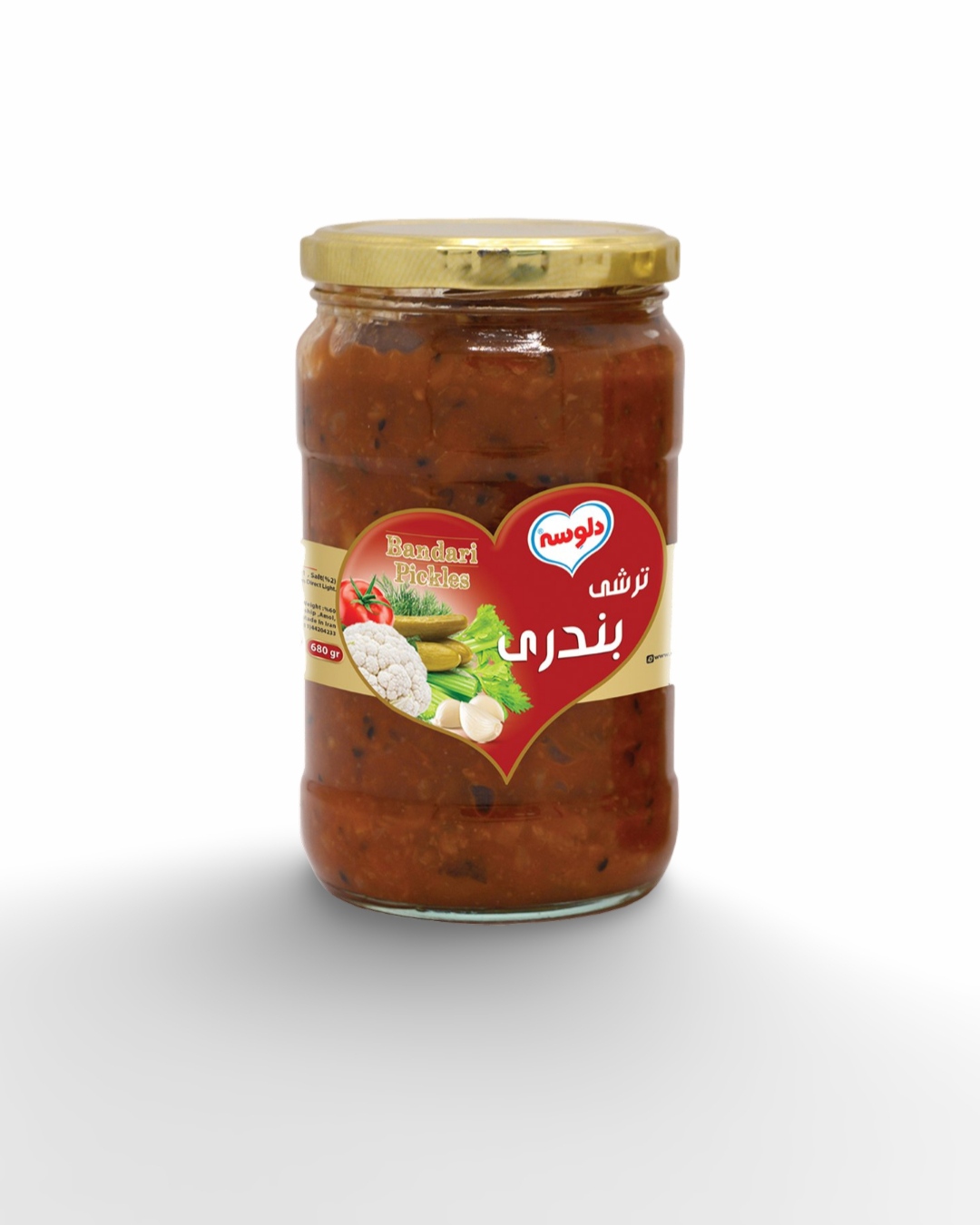 ترشی بندری 630 گرمی دلوسه