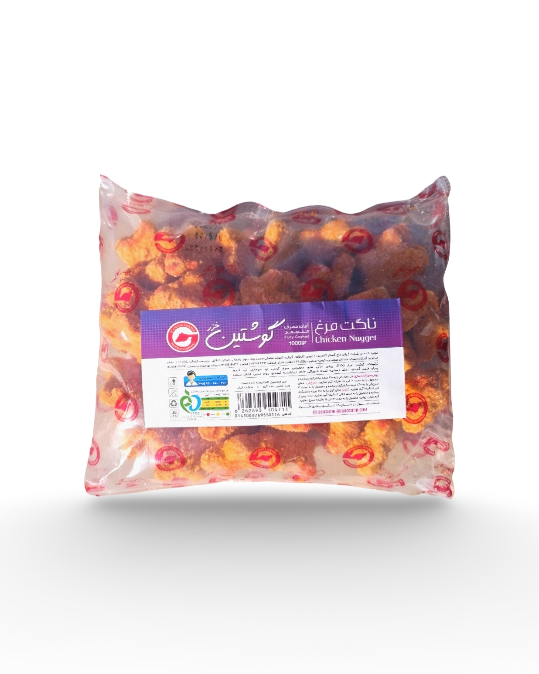 ناگت مرغ 1کیلویی ستاره ای گوشتین 